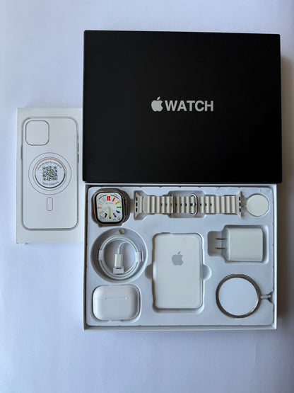 Kit de Accesorios para iPhone + Smart Watch Ultra 2 49mm Caja Negra